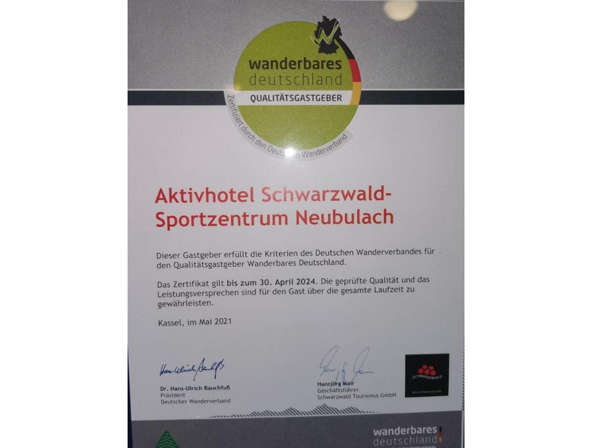 Schwarzwald Sportzentrum Neubulach Esterno foto